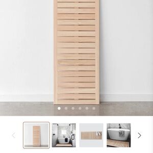 The Citizenry Natural Wood Bath Mat